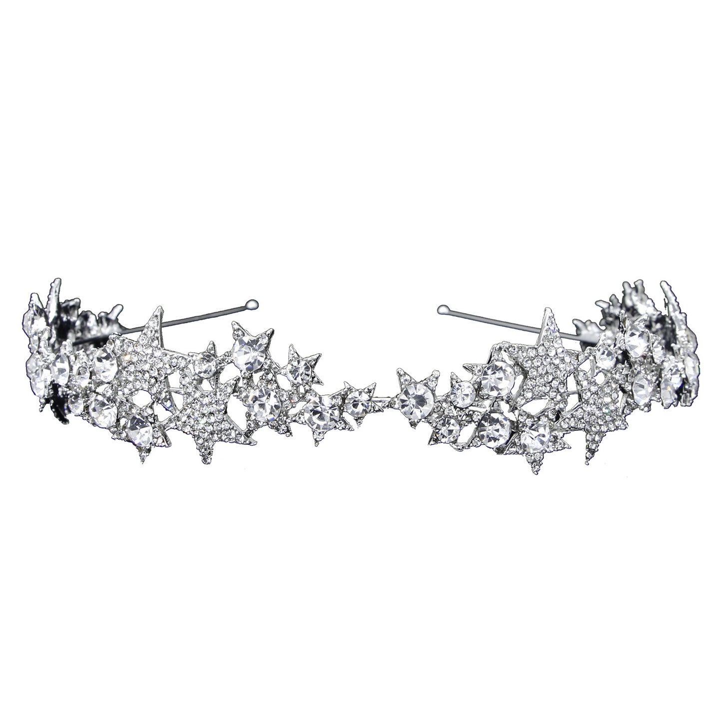 Star Crown Bridal Hair Accessory for Weddings
