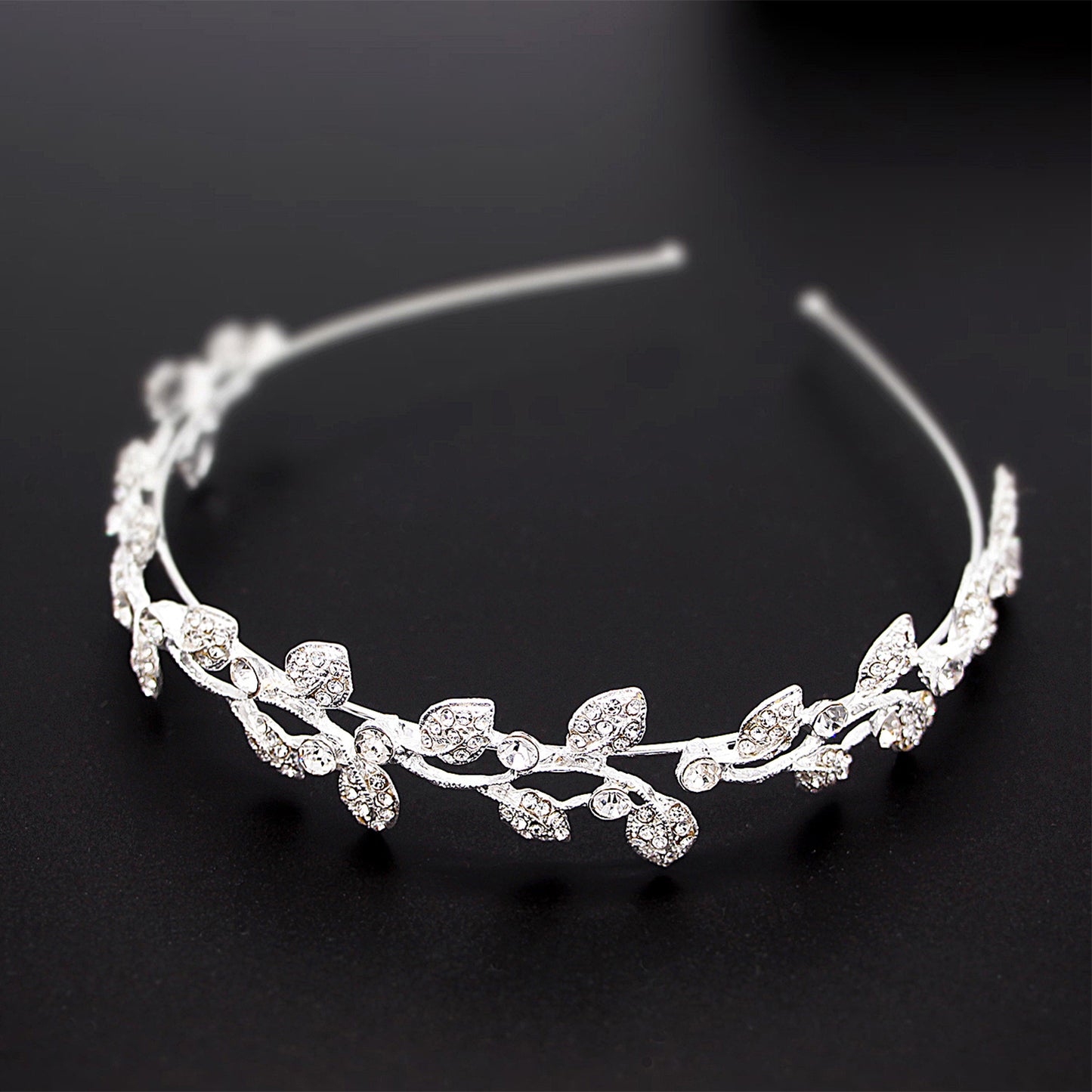 Rhinestone Crown Bridal Headpiece Elegant Wedding Hair Accessory