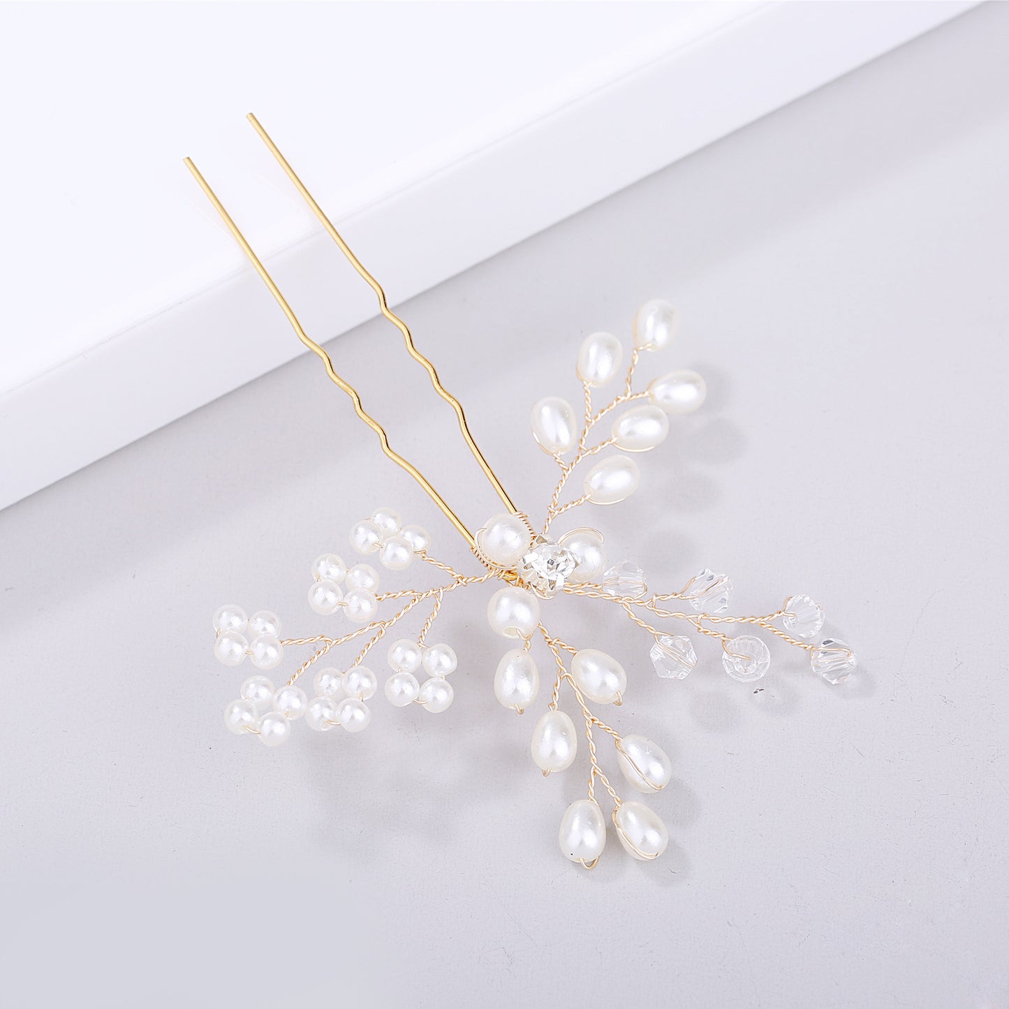 Handmade Pearl Hairpin Bridal Headpiece Wedding Hair Accessory