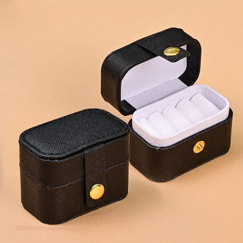 Mini Jewelry Ring Box Portable Travel Organizer