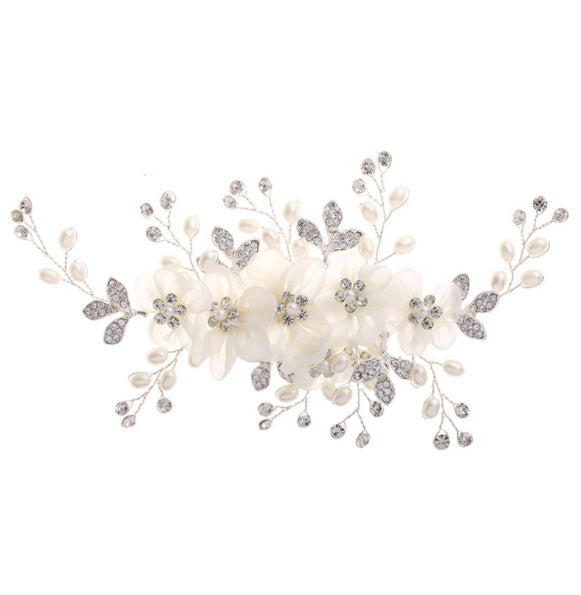 Floral Pearl Hair Clips Stage Performance Girls Hair Accessory