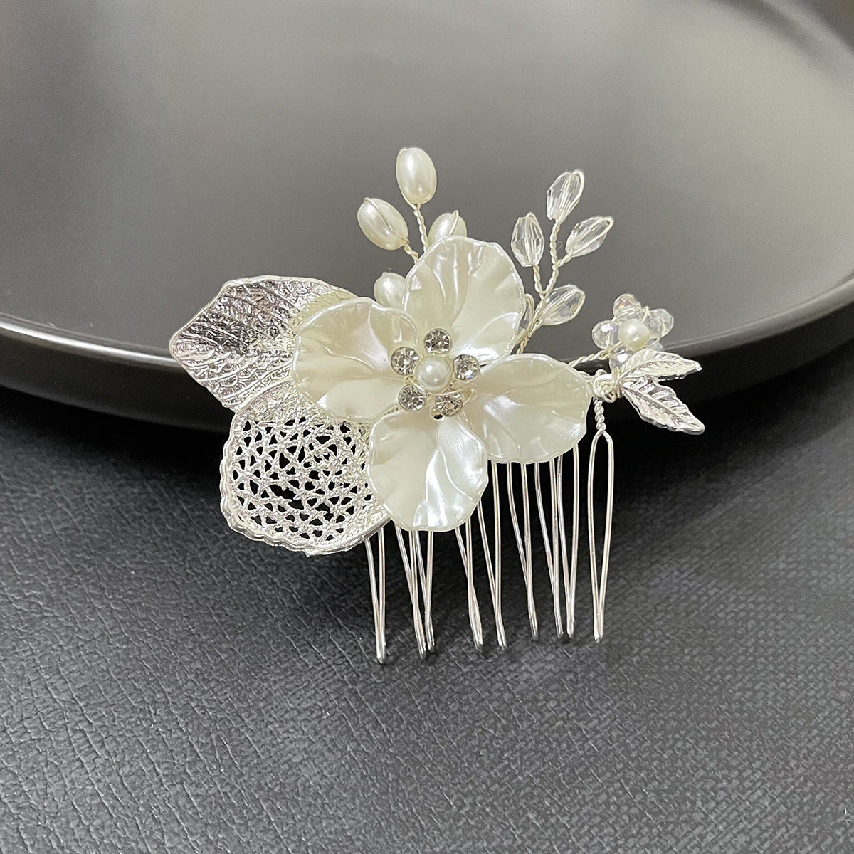 Gold Leaf Bridal Hair Comb Wedding Hair Accessory