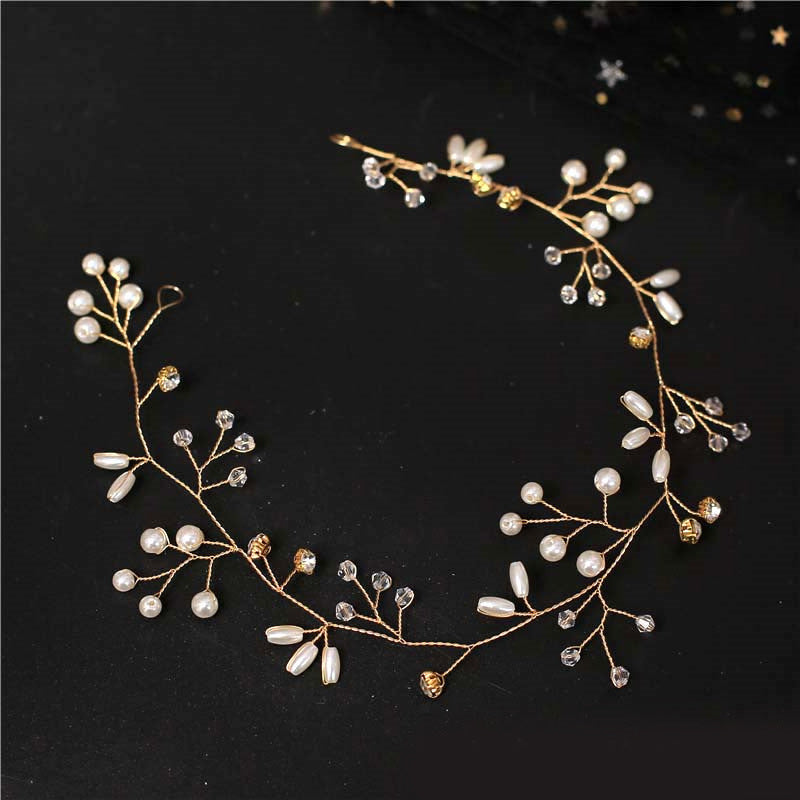 Handmade Pearl Headband Wedding Hairpiece