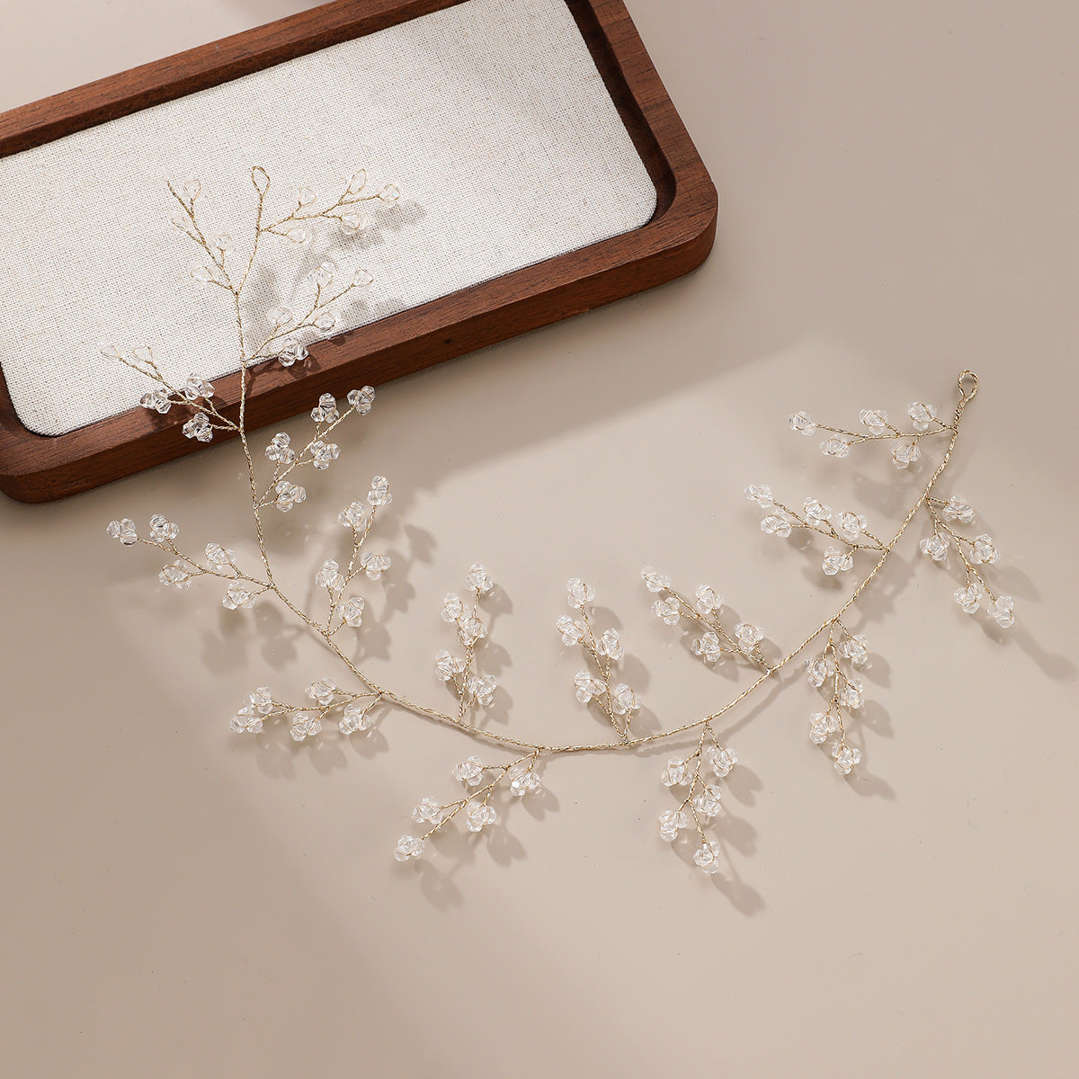 Pearl and Rhinestone Handmade Wedding Hairband