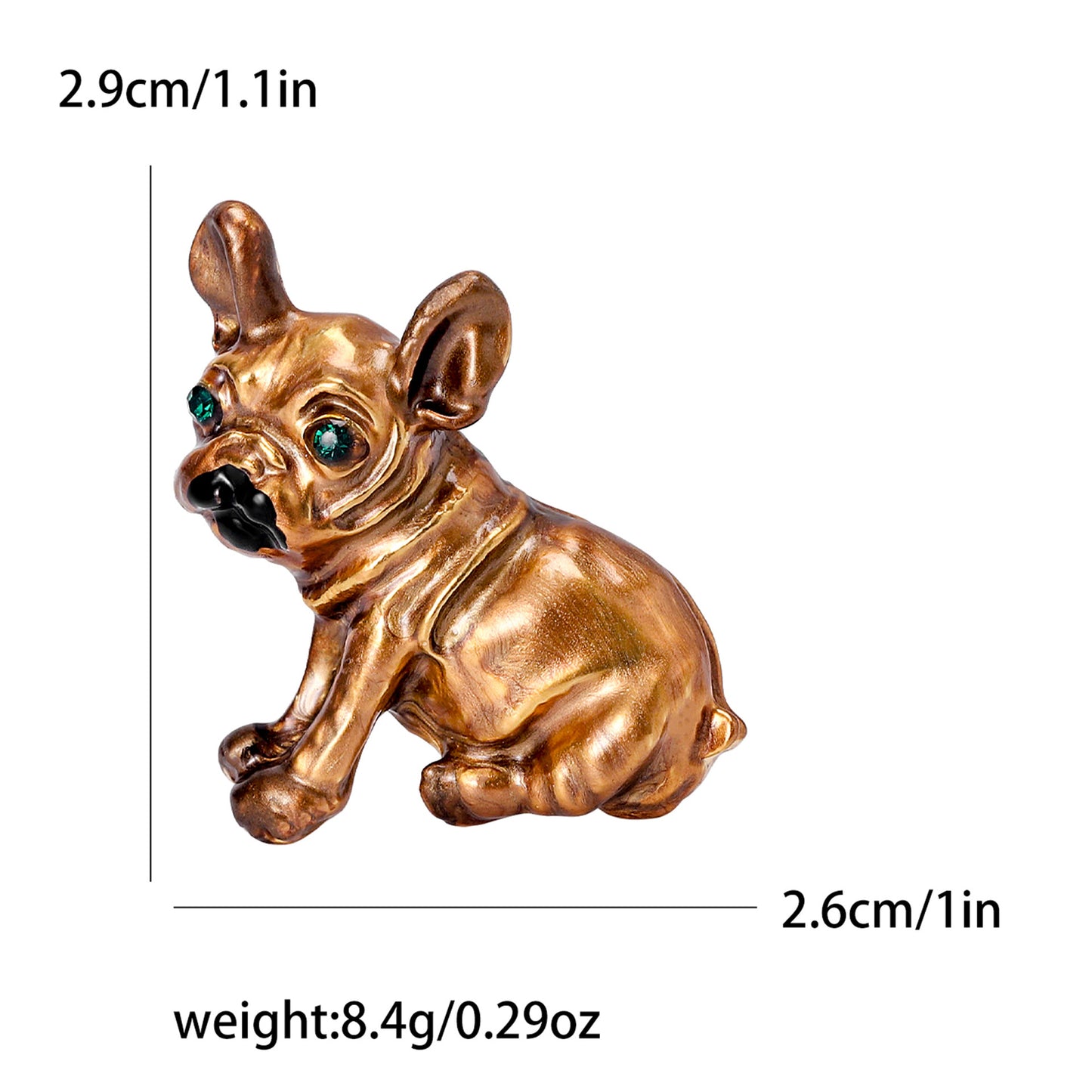Cartoon Dog Alloy Brooch Cute Puppy Pin for Casual Wear