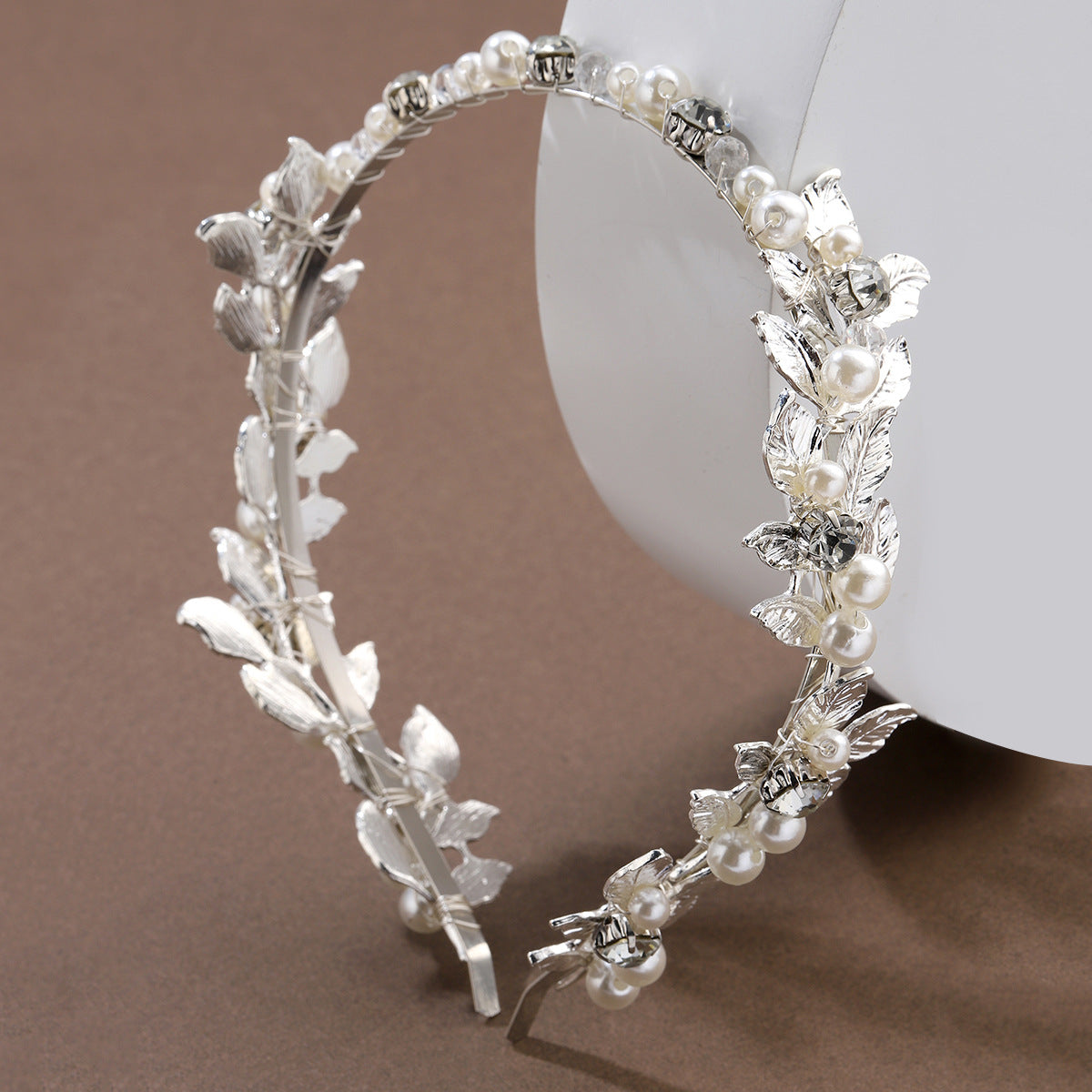 Baroque Alloy Leaf Hairband Bridal Hair Accessory