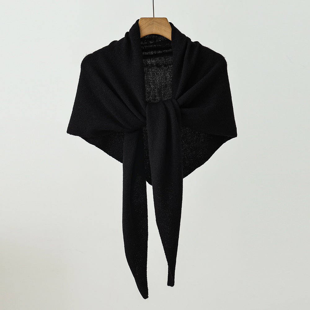Unisex Versatile Knit Shawl with Sun Protection