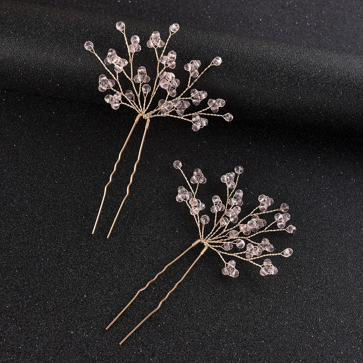Starry Pearl Hair Clips Set of 2 Wedding Accessories