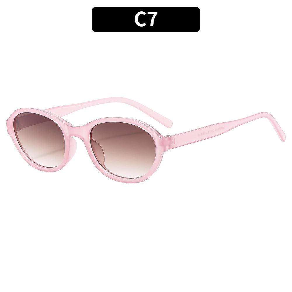 Trendy Oval Sunglasses for Fashionable Casual Wear