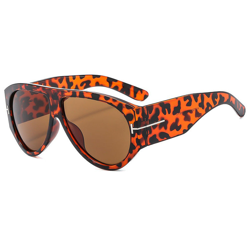 Fashionable Oversized T-Shaped Unisex UV400 Sunglasses