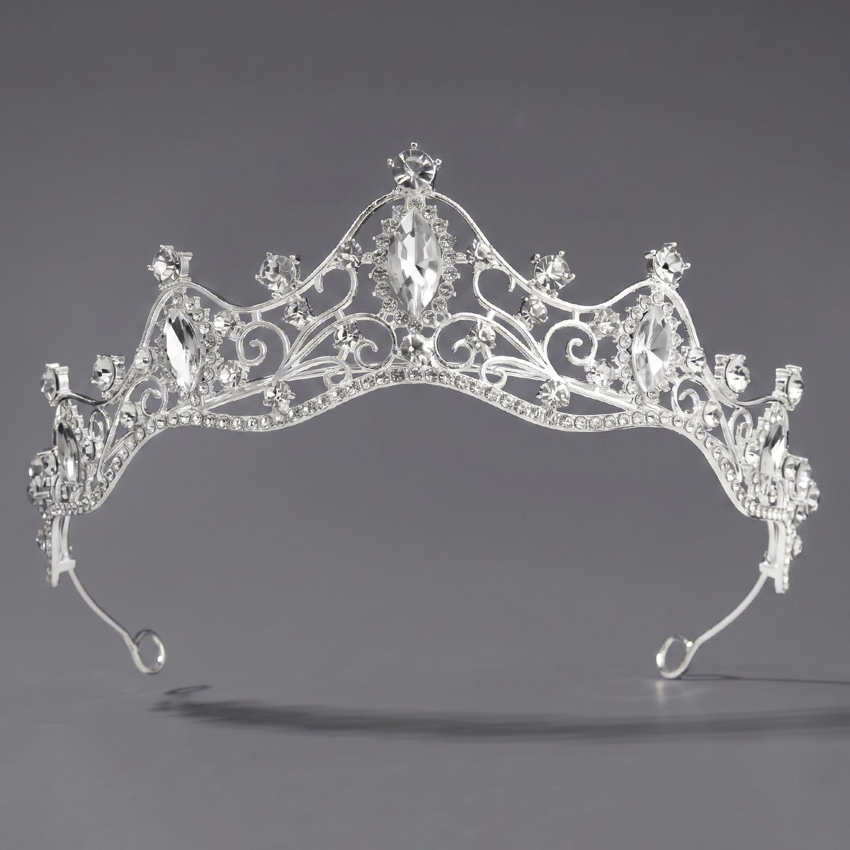 Elegant Crystal Crown Tiara Headband for Women