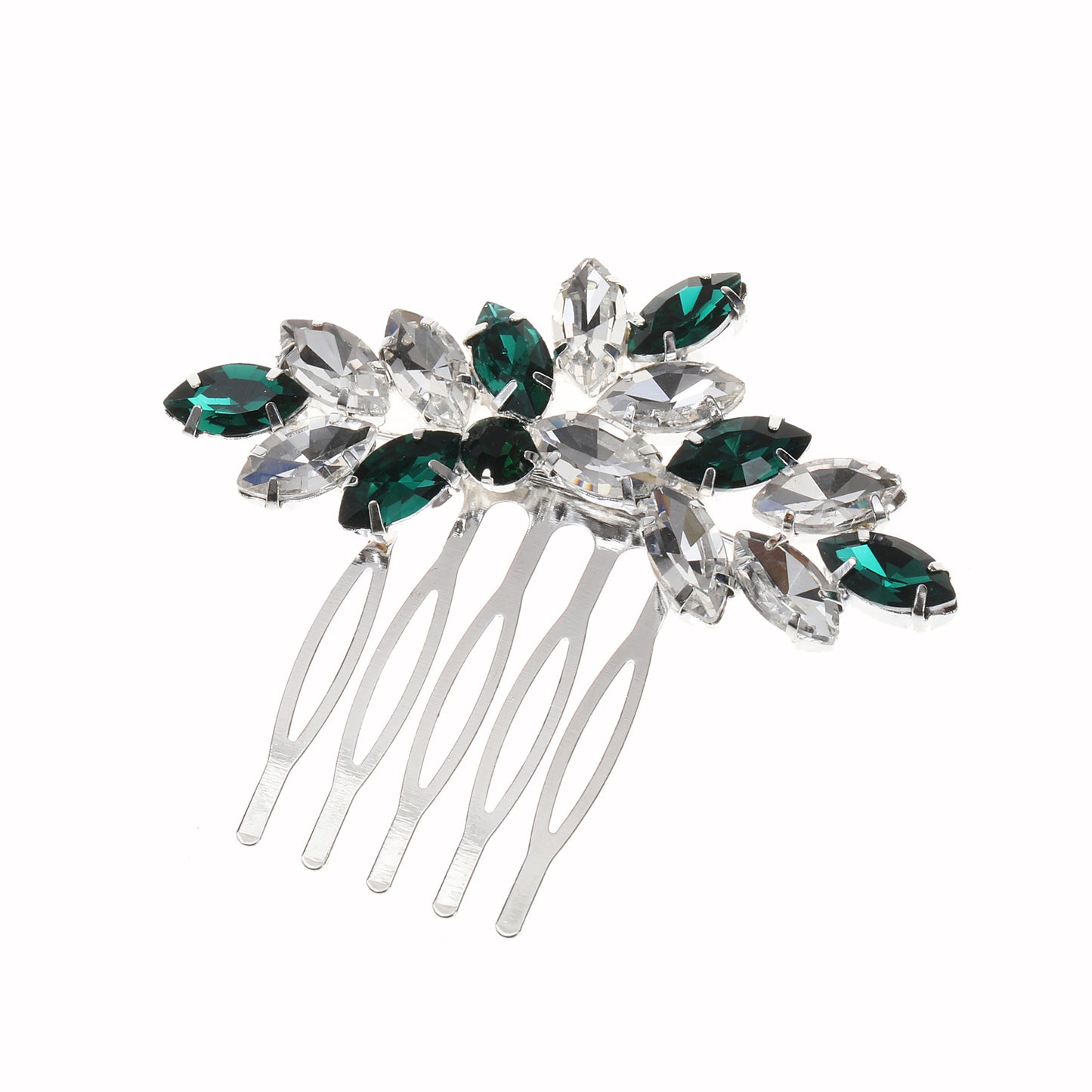 Oval Rhinestone Hair Comb Women Hair Accessories