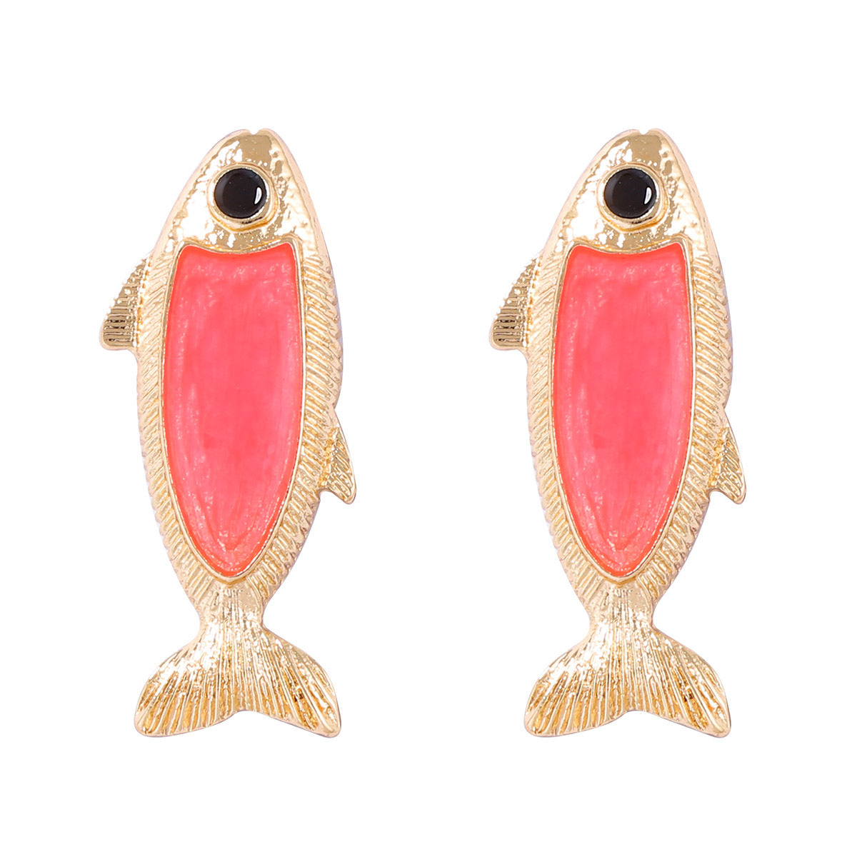 Stud Earrings Koi Fish Alloy Vintage Chic Everyday