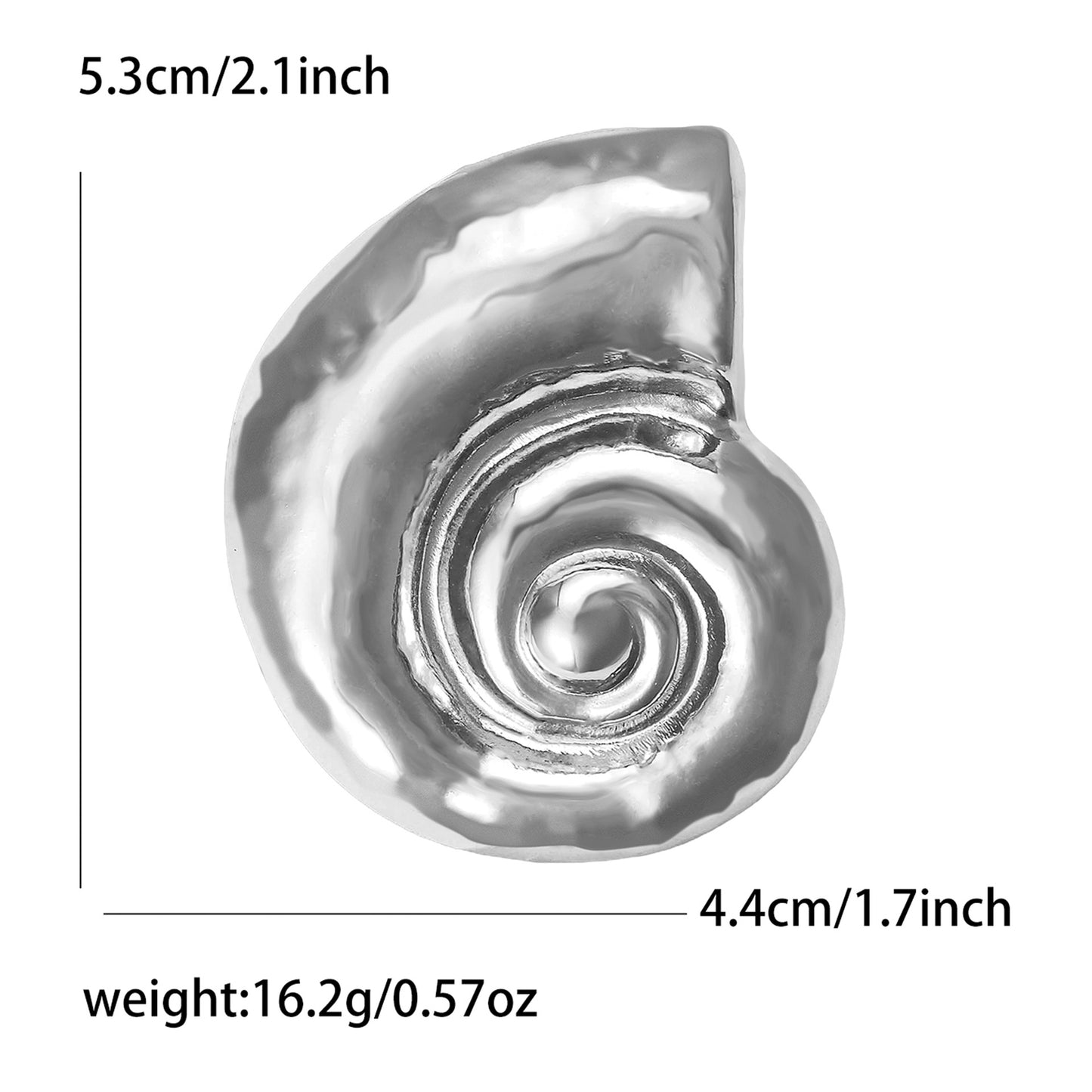 Trendy Snail Shell Brooch Alloy Decorative Pin for Women