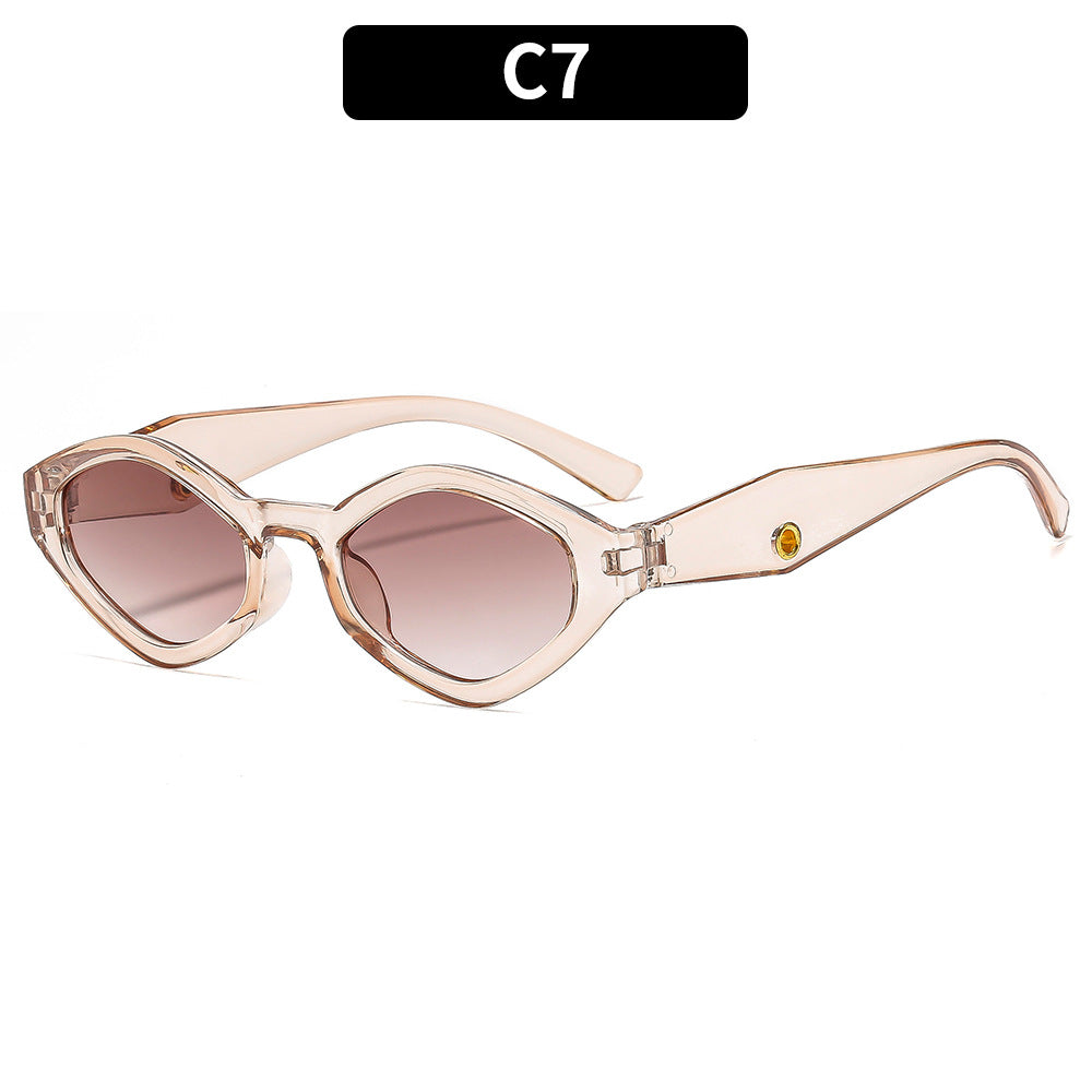 Trendy Polygon Sunglasses for Men and Women - UV400 Eye Protection
