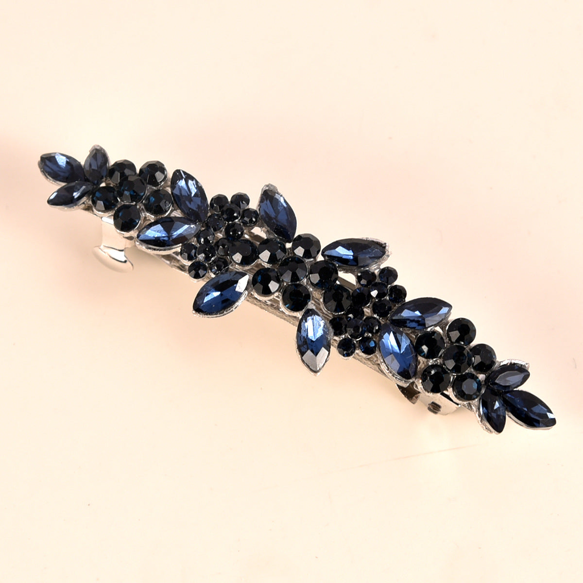 Petal Shaped Alloy Spring Rhinestone Hair Clips Bridal