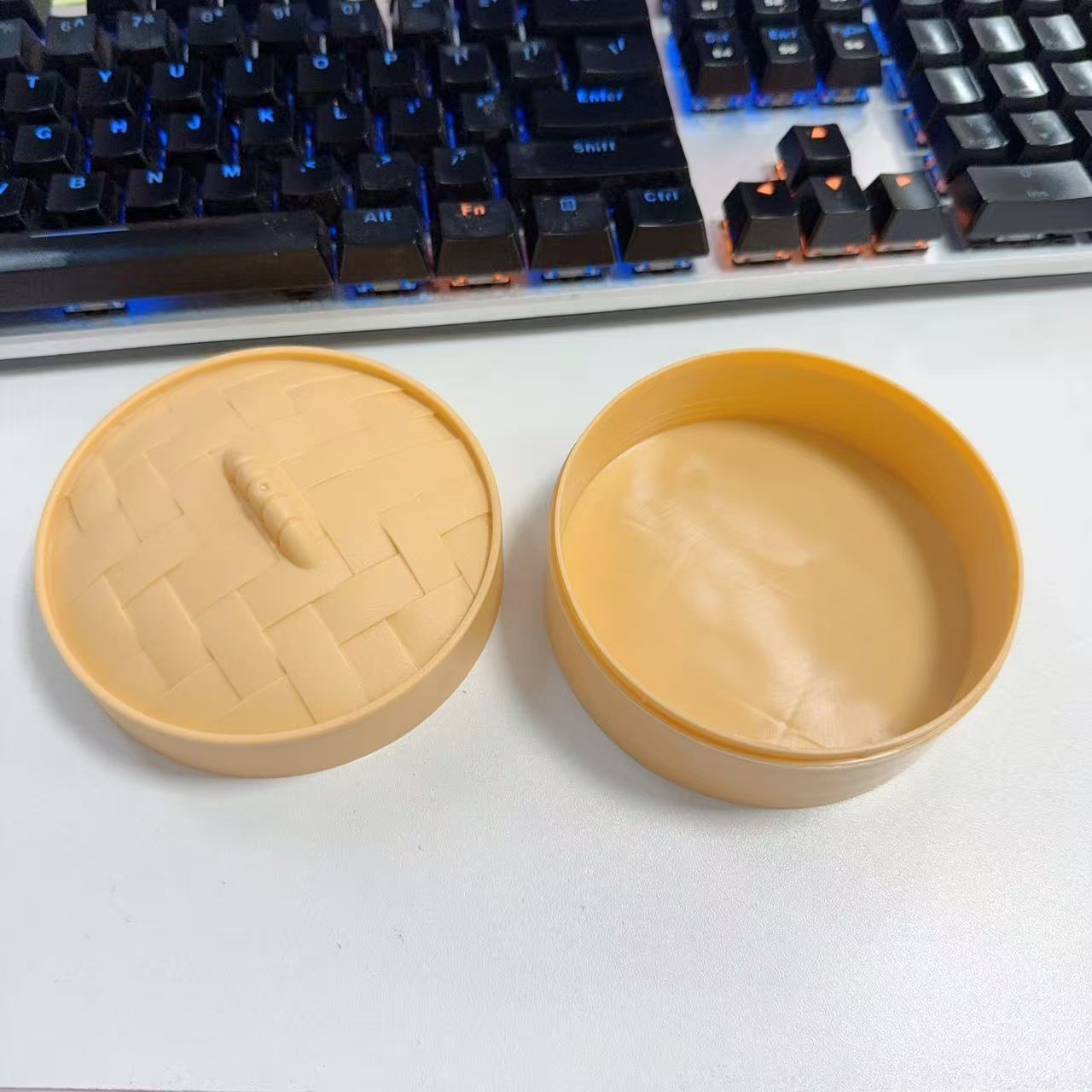 Dumpling Squishy Toy Smiley TPR Stress Relief