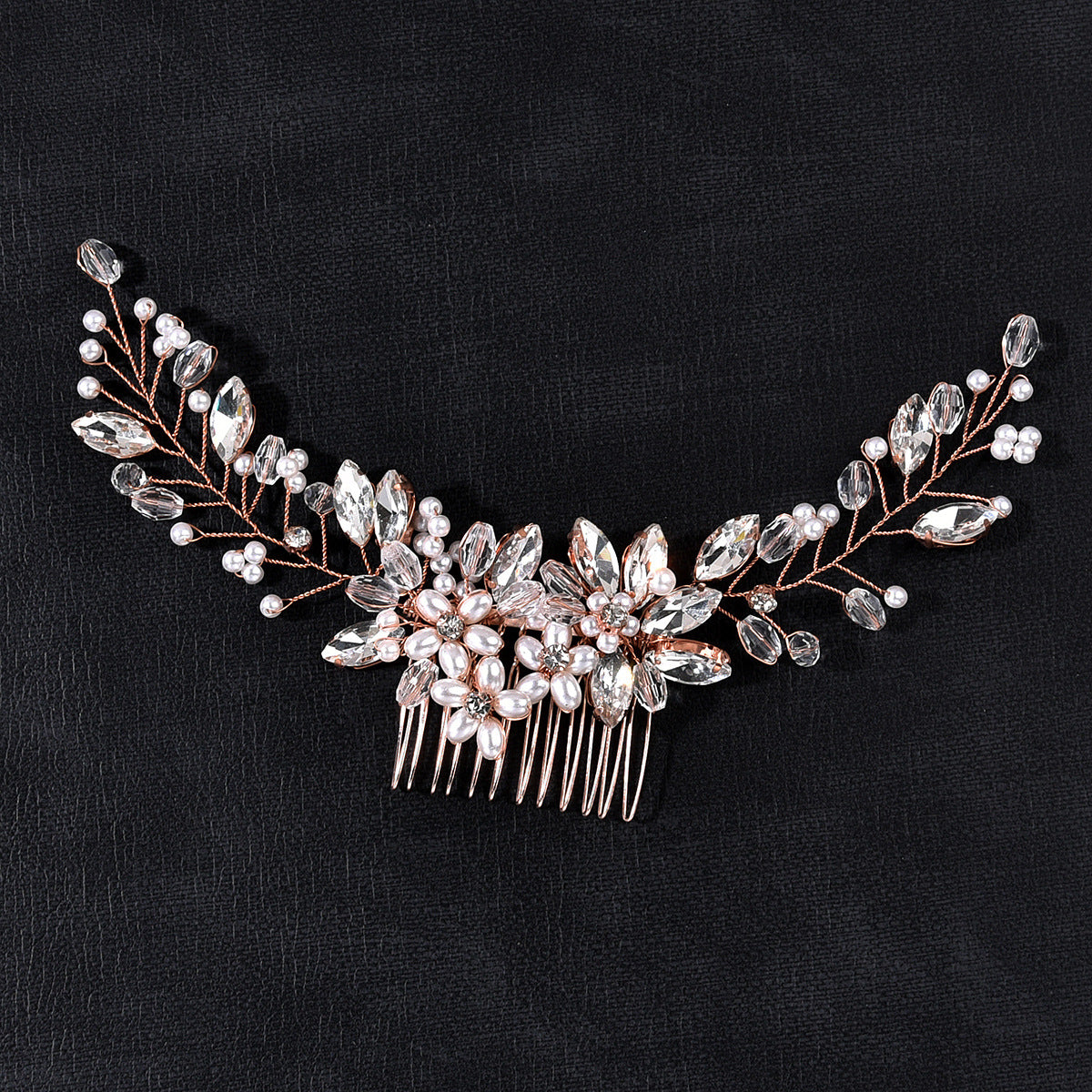 European Style Pearl Wedding Hair Comb Bridal Hairpiece