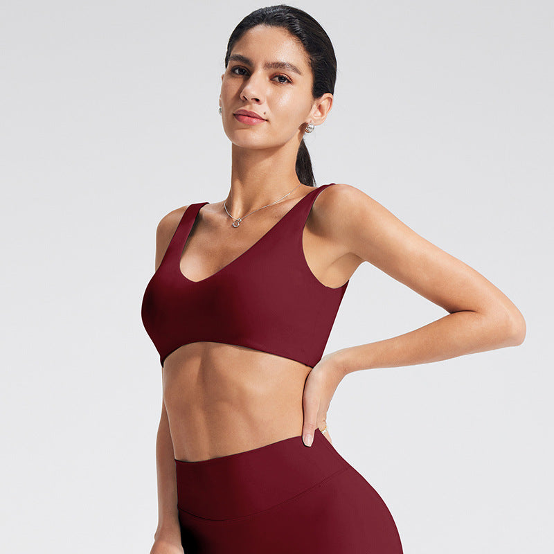 Seamless Sports Bra for Women - Adjustable Yoga Top