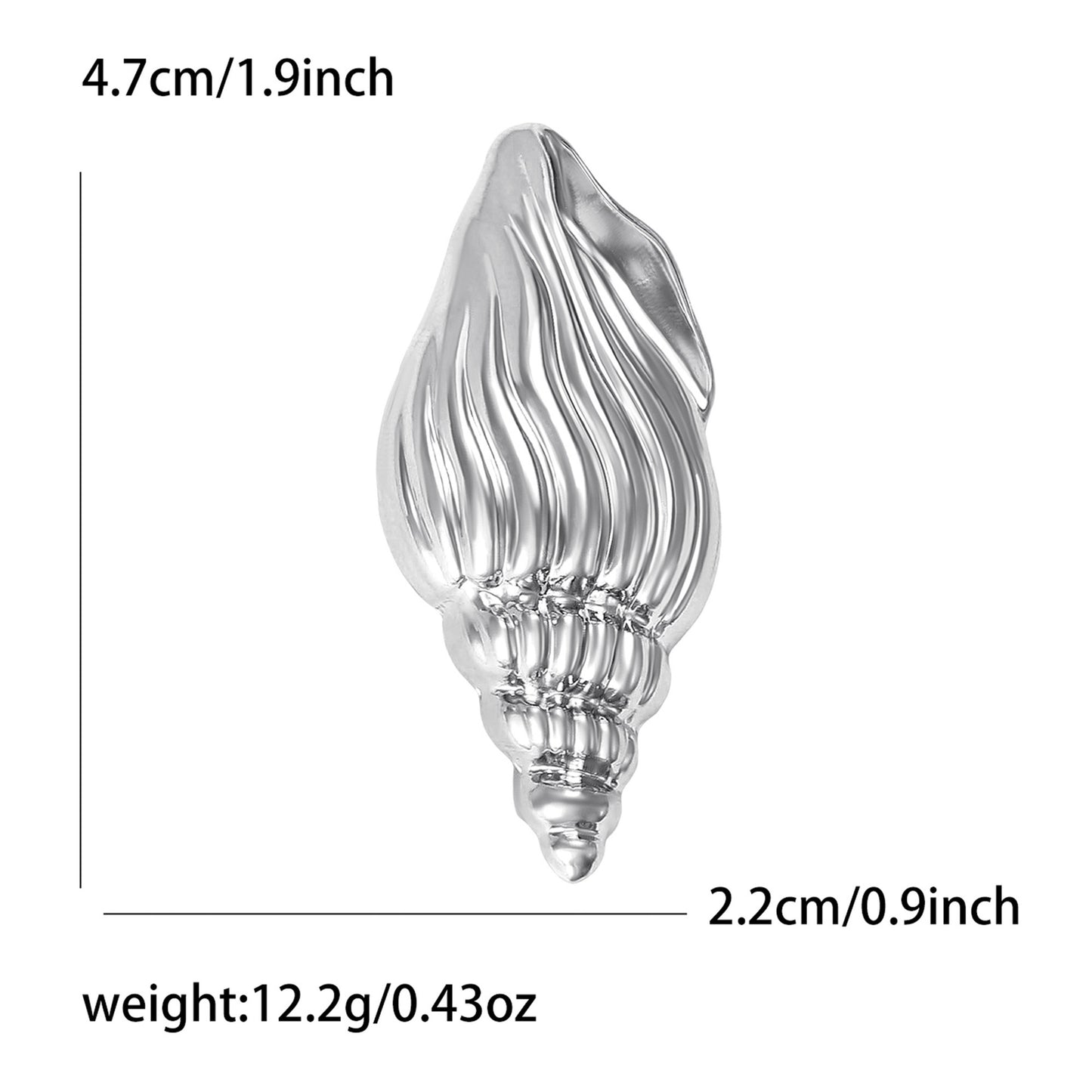Stylish Sea Shell Brooch Unique High-End Fashion Pin