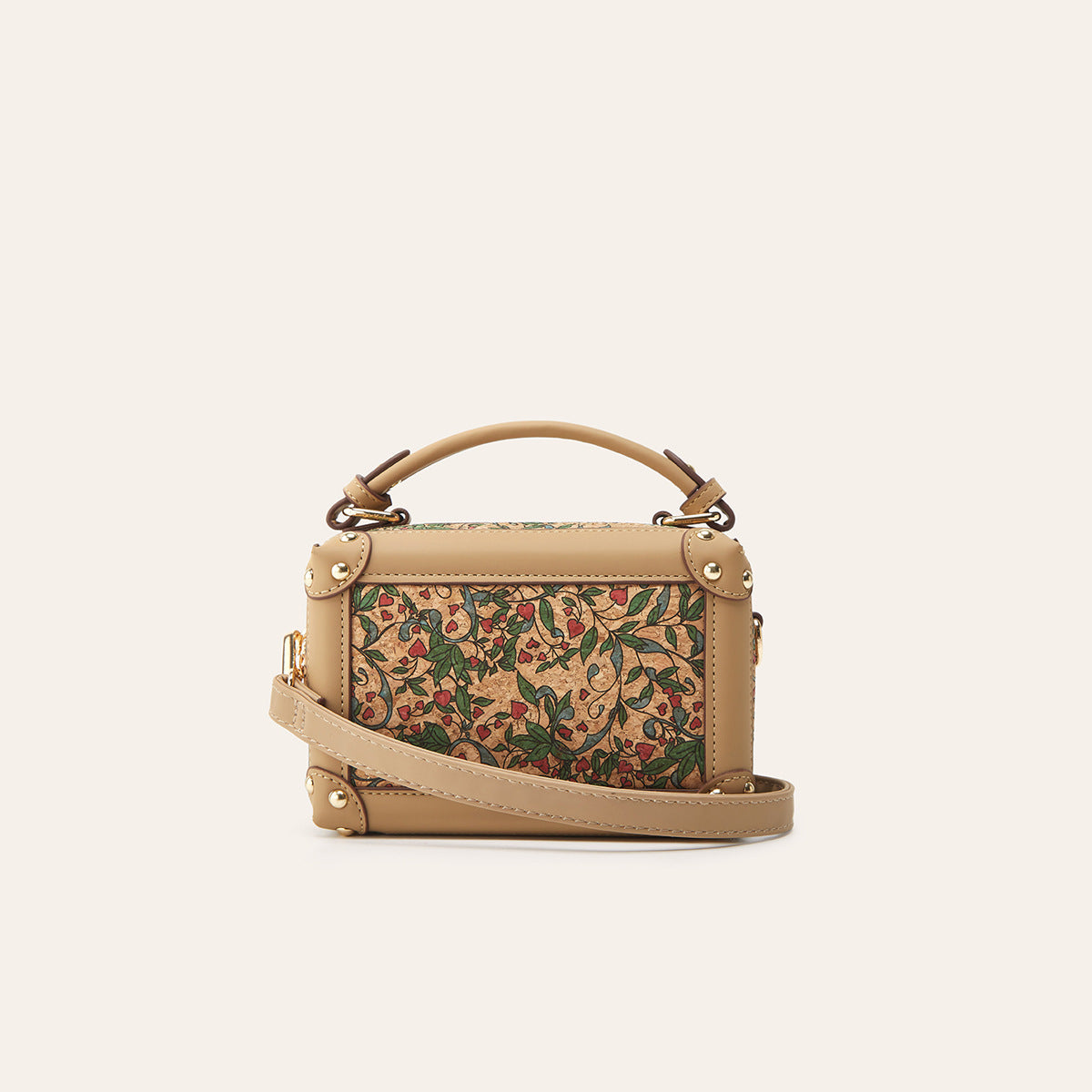 Bohemian Style Printed Cork Bag - Portable Makeup Handbag