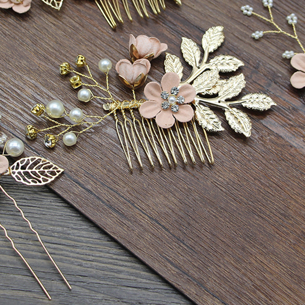 Bridal Blue Flower Hairpin Forest Inspired Wedding Hairpiece