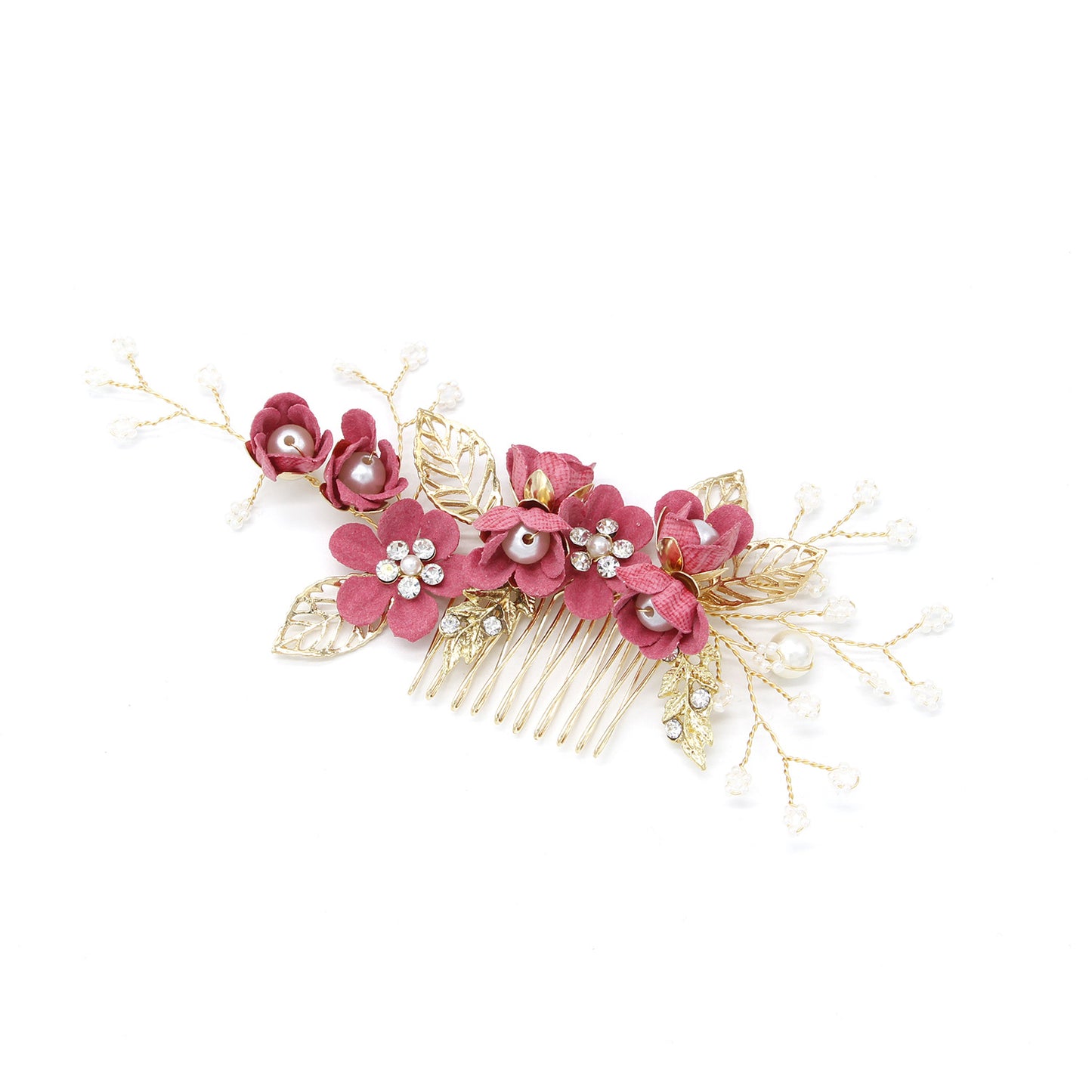 Bridal Blue Flower Hairpin Forest Inspired Wedding Hairpiece