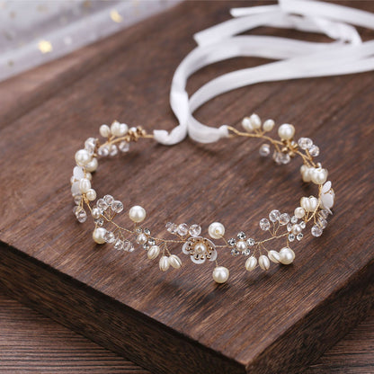 Handmade Pearl Flower Headband for Bridal and Girls