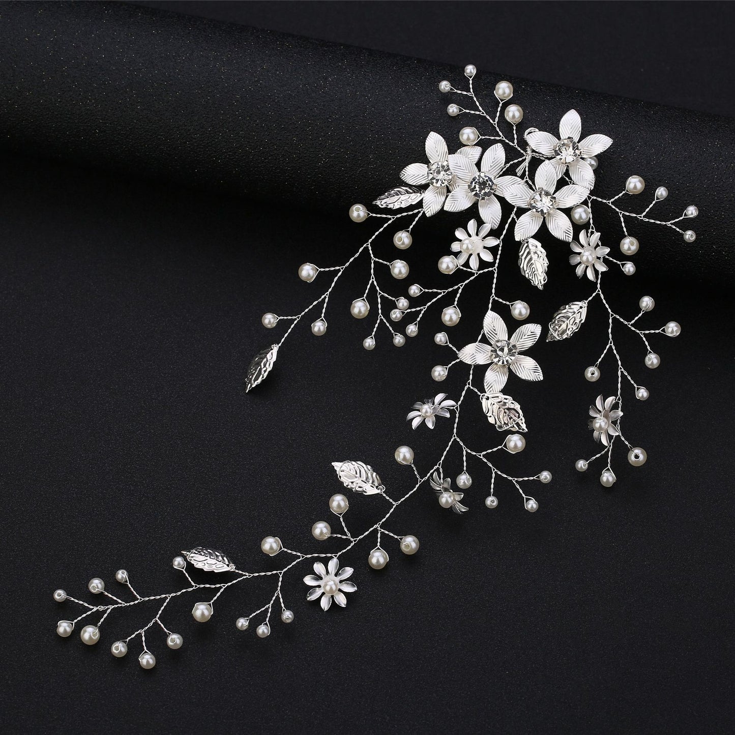 Gold Leaf Flower Headband Wedding Hair Accessory
