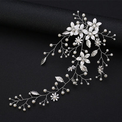 Gold Leaf Flower Headband Wedding Hair Accessory