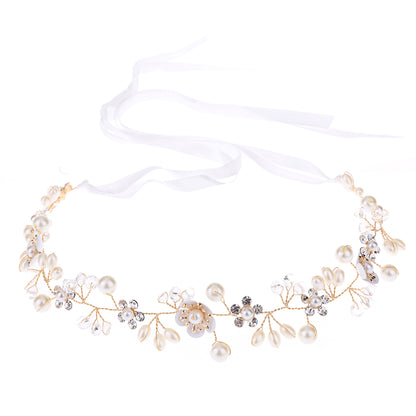 Handmade Pearl Flower Headband for Bridal and Girls