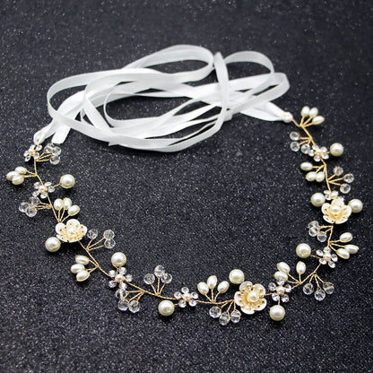 Handmade Pearl Flower Headband for Bridal and Girls