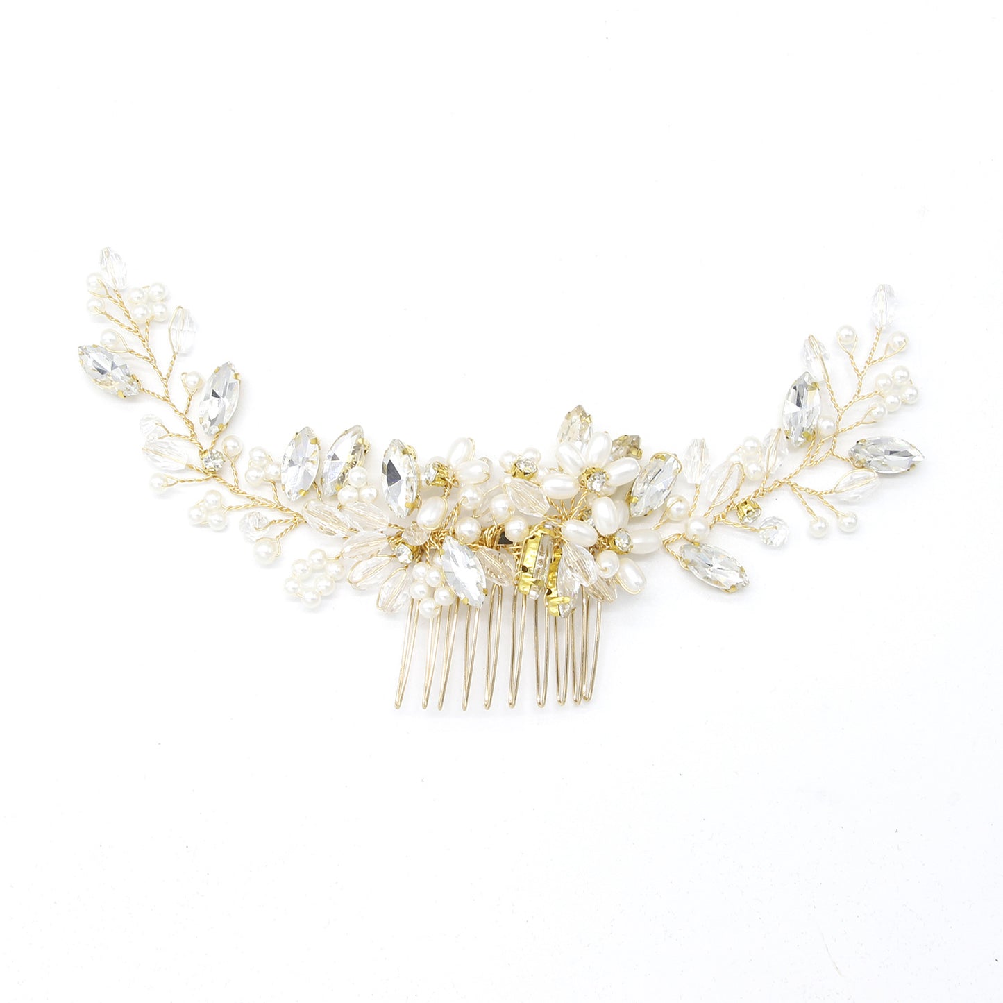 European Style Pearl Wedding Hair Comb Bridal Hairpiece