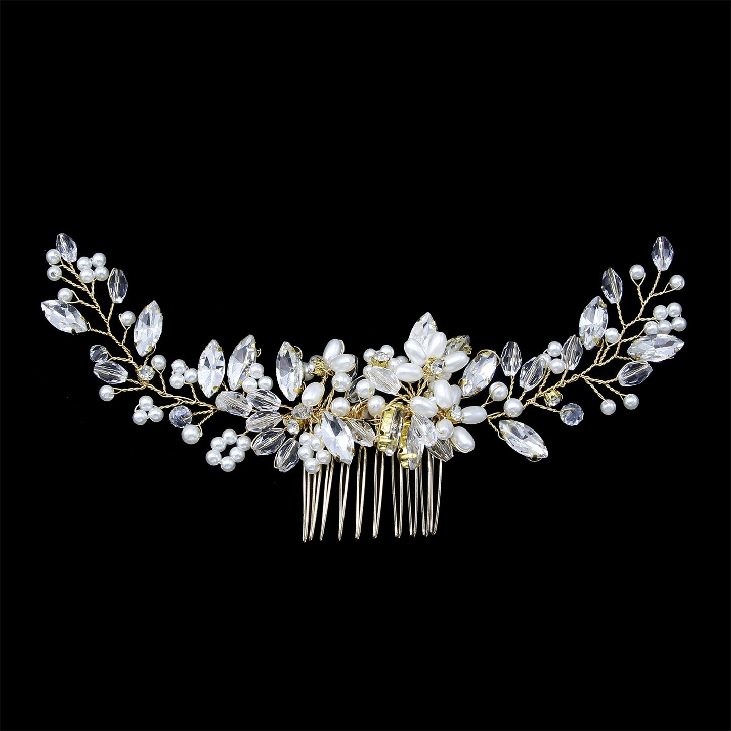 European Style Pearl Wedding Hair Comb Bridal Hairpiece