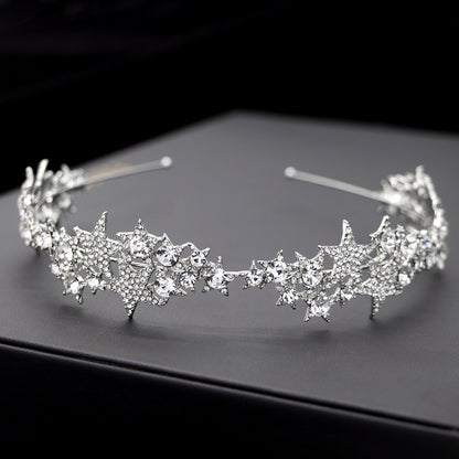 Star Crown Bridal Hair Accessory for Weddings