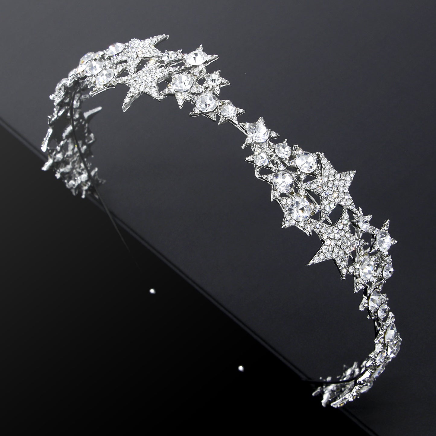 Star Crown Bridal Hair Accessory for Weddings