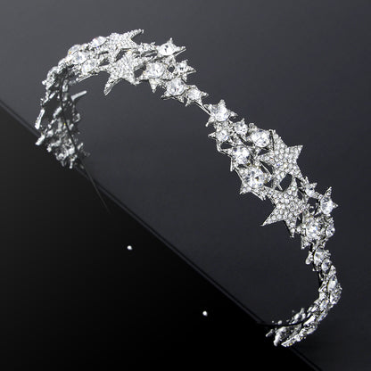 Star Crown Bridal Hair Accessory for Weddings