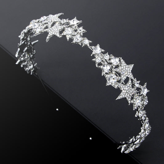 Star Crown Bridal Hair Accessory for Weddings