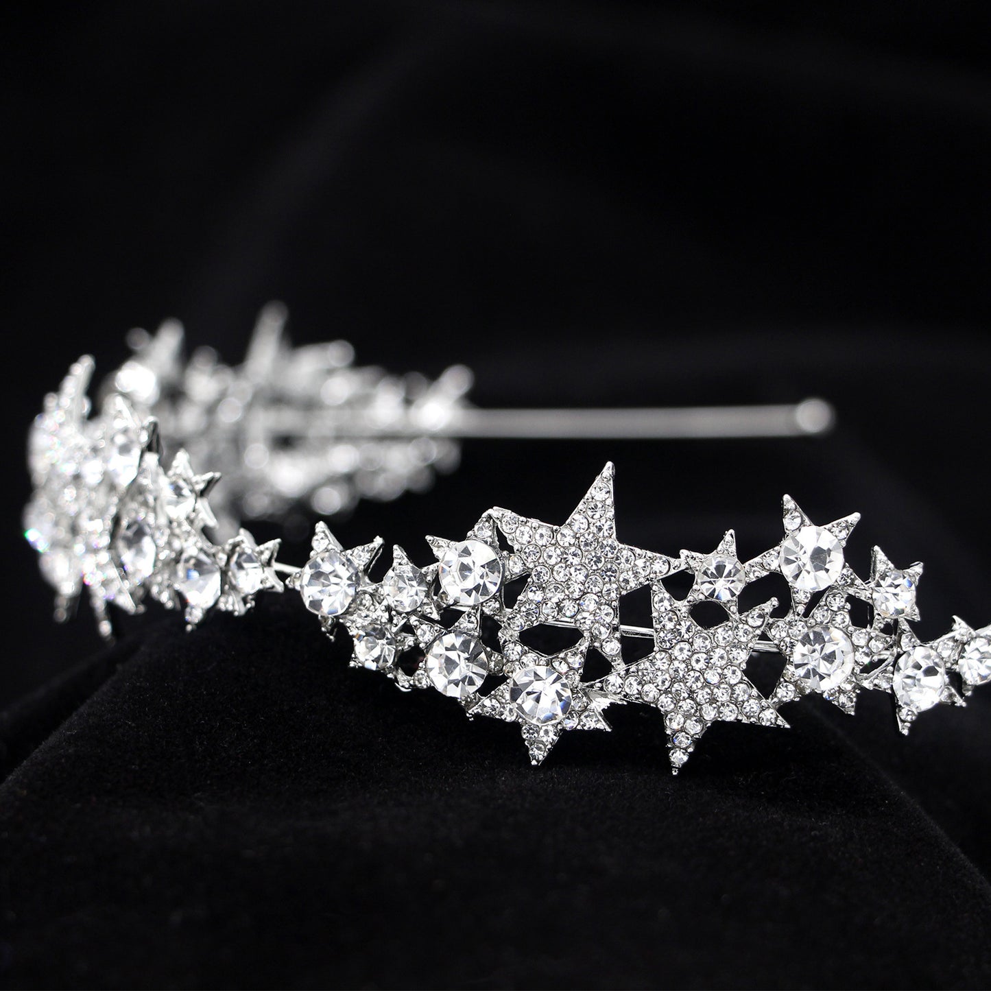 Star Crown Bridal Hair Accessory for Weddings