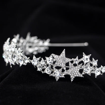 Star Crown Bridal Hair Accessory for Weddings