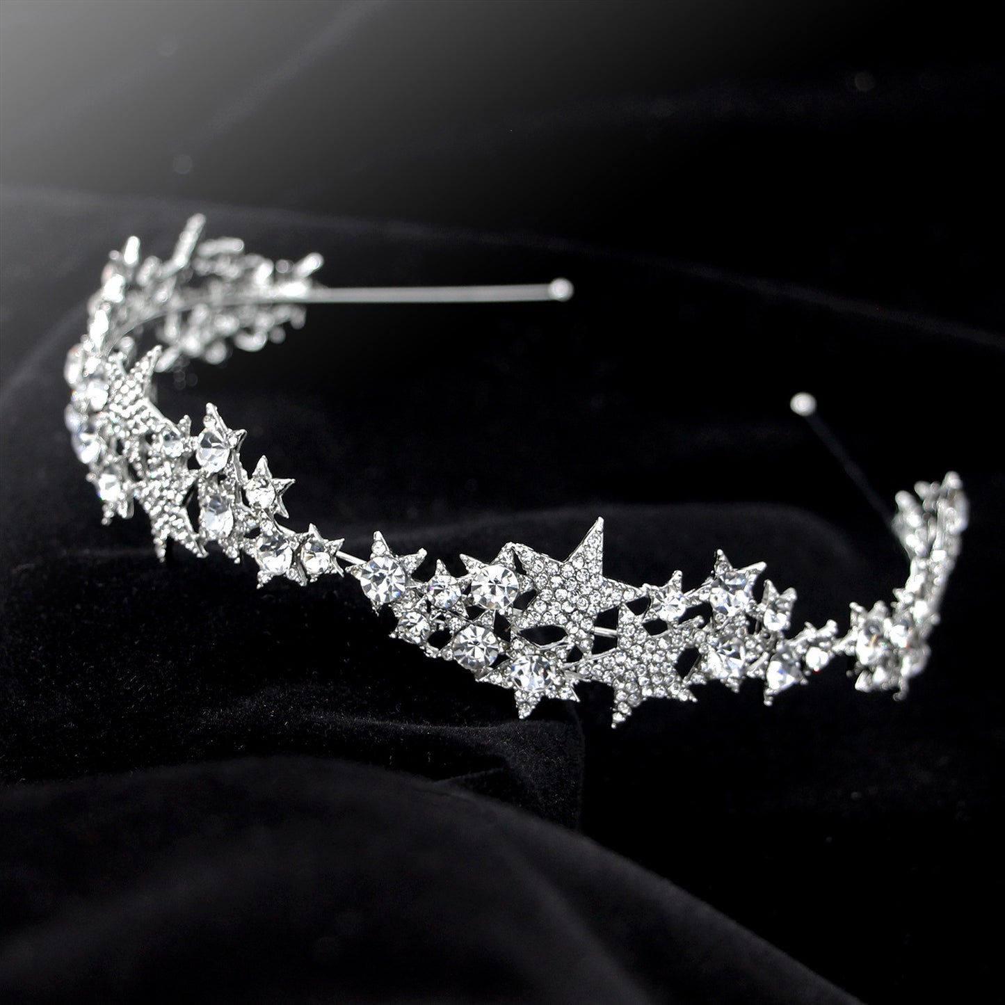 Star Crown Bridal Hair Accessory for Weddings