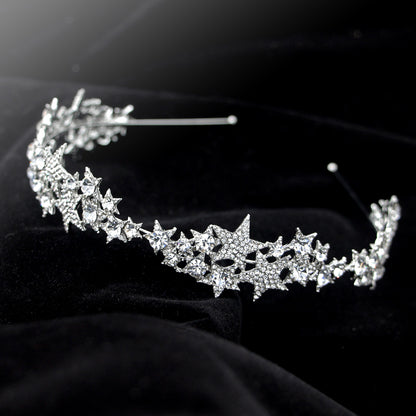Star Crown Bridal Hair Accessory for Weddings