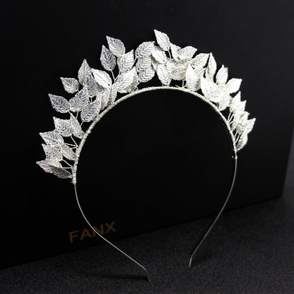 Alloy Leaf Hairband Casual Elegant Bridal Headpiece