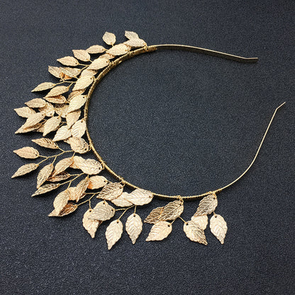 Alloy Leaf Hairband Casual Elegant Bridal Headpiece