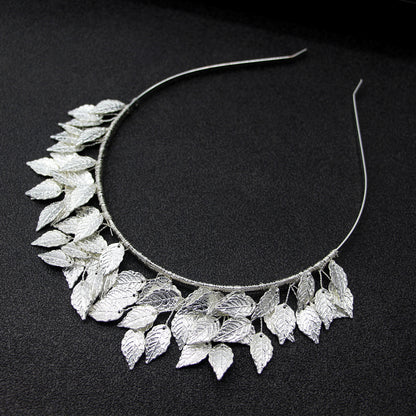 Alloy Leaf Hairband Casual Elegant Bridal Headpiece