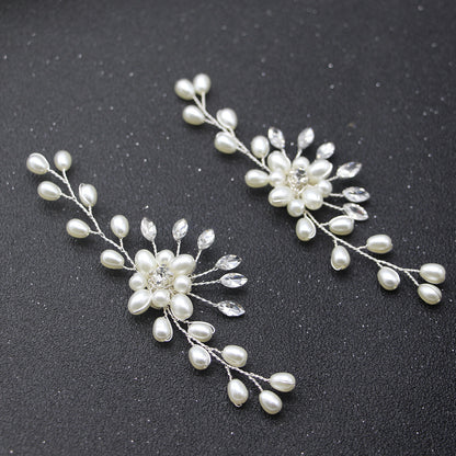 Handmade Pearl Flower Shoe Decorations Wedding