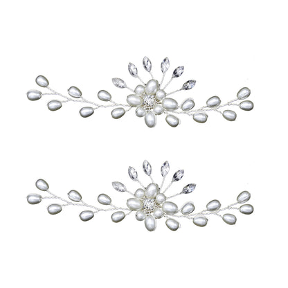 Handmade Pearl Flower Shoe Decorations Wedding