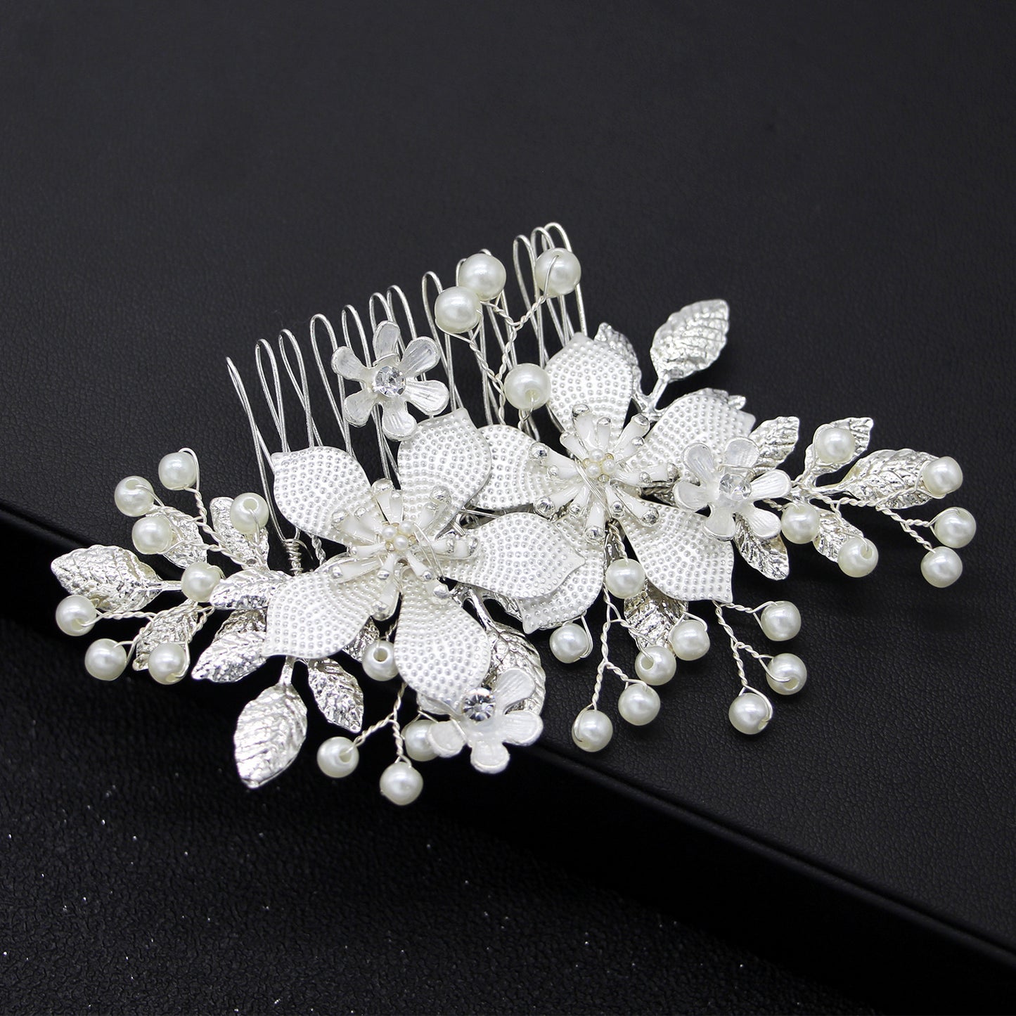 Handmade Flower Pearl Bridal Wedding Hairpiece
