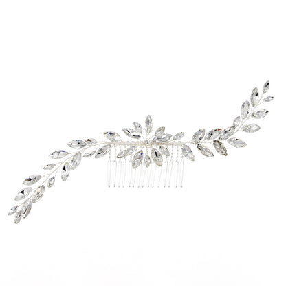 Handcrafted Glass Rhinestone Bridal Hair Comb