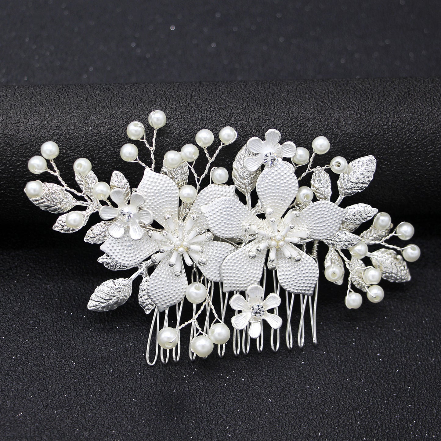 Handmade Flower Pearl Bridal Wedding Hairpiece